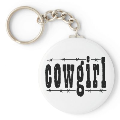 Cowgirl Keychain by Just2Cute