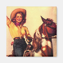 Cowgirl Magnet