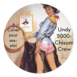 Cowgirl pinup stickers