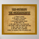 Cowgirl Ten Commandments posters