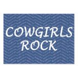 Cowgirls Rock business cards