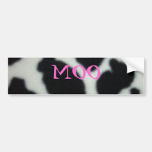 CowPattern, MOO Bumper Stickers