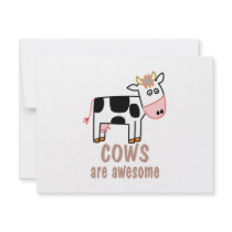 Cows are Awesome Personalized Invite