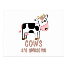 Cows are Awesome Post Cards