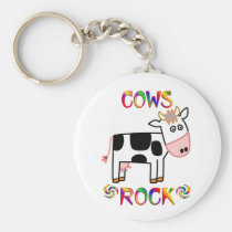 COWS ROCK keychains