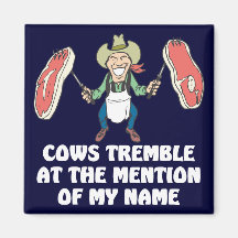 Cows Tremble Refrigerator Magnet