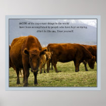 Cows with quote 1 print