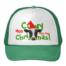 Cowy Christmas Funny Santa Cow Hat