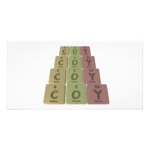 Coy as Carbon Oxygen Yttirum Photo Card Template