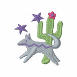 Coyote and Cactus embroidered shirts