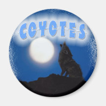 COYOTES - LONER HOWLING AT THE FULL MOON FRIDGE MAGNETS