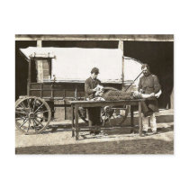 cp1563 Army Medical Wagon Post Card