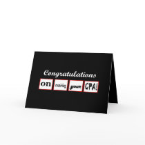 CPA - CUSTOM NAME Congratulations - Card