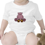 CQ- Awesome Hippo Playing Bongo Drums Tee Shirts