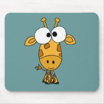 CQ- Funny Giraffe Cartoon Mousepads