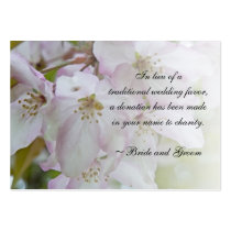Crab Apple Blossoms Wedding Charity Card