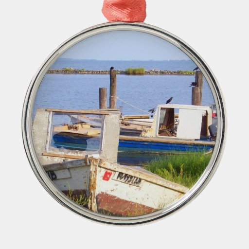 Crab Boats Christmas Tree Ornament