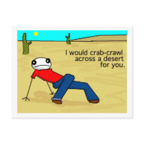 Crab Crawl Postcard