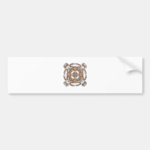 Crab Design Bumper Sticker