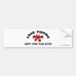 Crab Fishing Isn't just for boys Bumper Sticker bumper stickers