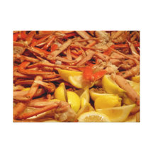 Crab Leg Feast Canvas Prints