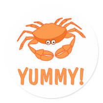 Crab Lover stickers