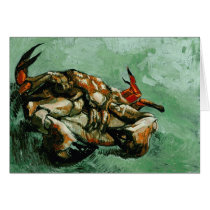Crab on Its Back, Vincent van Gogh Greeting Card