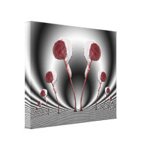 Crabapple Chorus Line ~ canvas Stretched Canvas Print