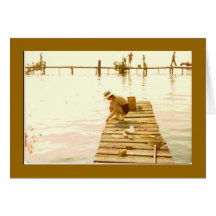 Crabbing At Herman's Store with Nancy Greeting Card