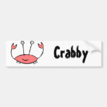 Crabby Bumper Sticker