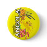Crachá - Amo-te Angola - Amarelo buttons