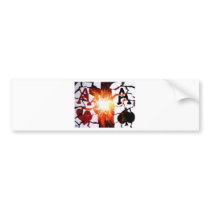 CRACKED ACES EXPLODING POKER ACES BUMPER STICKERS
