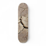 Cracked And Dried Mud At The Beach skateboards