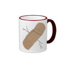 cracked cup coffee mug