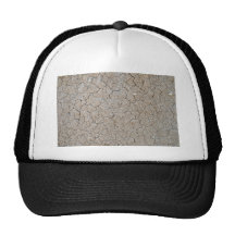 Cracked Dry Ground Texture Mesh Hat