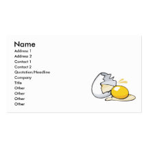 cracked egg business card