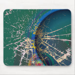 Cracked Green View mousepads