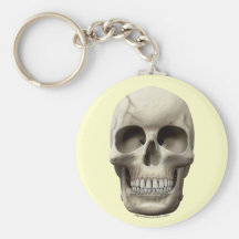 Cracked Skull Key Chain