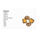 crackers food design business cards