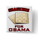 Crackers for Obama buttons
