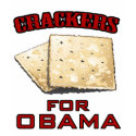Crackers for Obama t-shirts