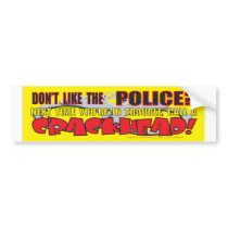 CRACKHEAD BUMPER STICKER bumper stickers
