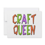 Craft Queen invitations