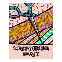 Craft Themed Party Scrapbooking parties Invitation