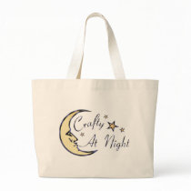 Crafty at Night Tote Bags