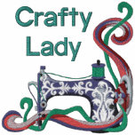 Crafty Lady Sewing embroidered shirts
