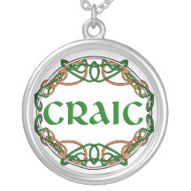 CRAIC Irish Fun! Enjoyment! Necklace