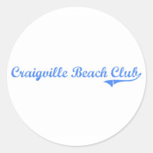 Craigville Beach Club Massachusetts Classic Design Sticker