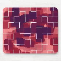 "Cranberry" Geometric Art Mouse Pads