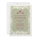 Cranberry Shoes Bridal Shower Invitation